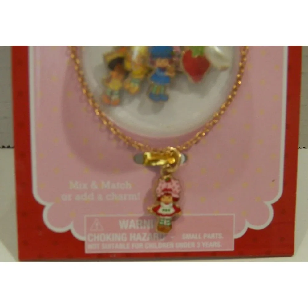 Strawberry Shortcake Necklace Set 7 Charm Set Mix & Match Lemon Meringue Orange